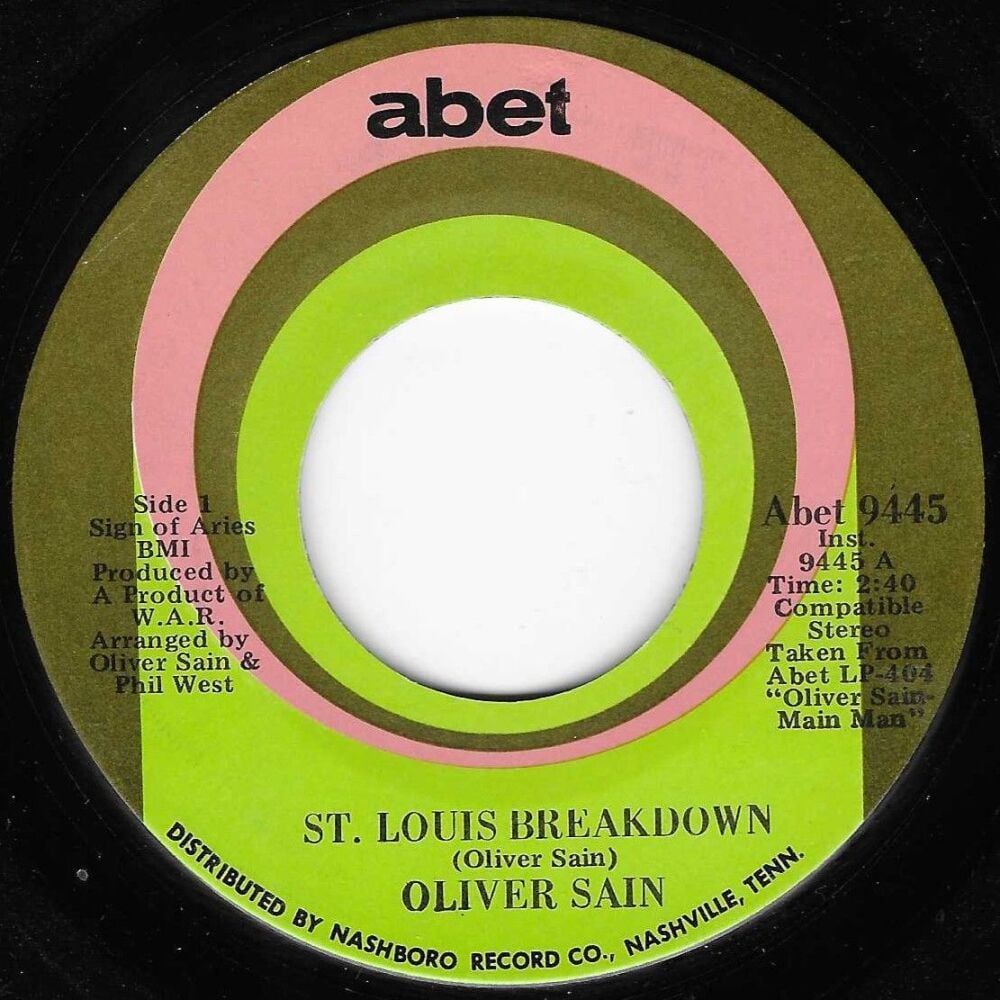 OLIVER SAIN - ST. LOUIS BREAKDOWN