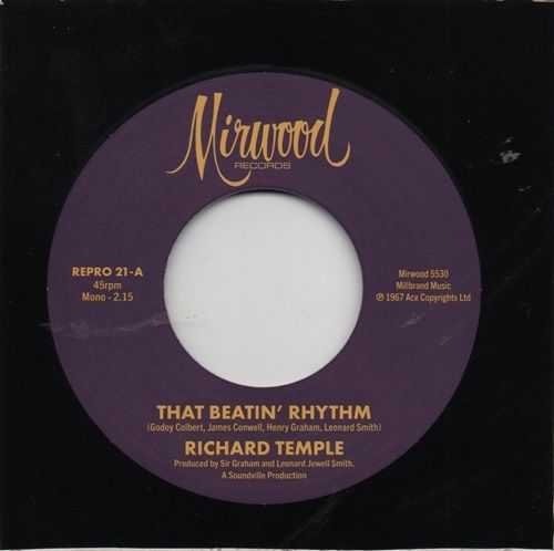 RICHARD TEMPLE - THAT BEATIN RHYTHM / JIMMY CONWELL - CIGARETTE ASHES