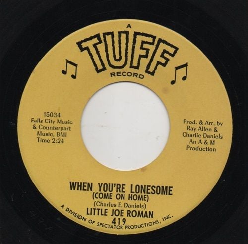 LITTLE JOE ROMAN - WHEN YOU'RE LONESOME (COME ON HOME)