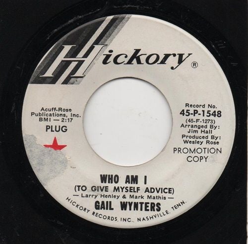 GAIL WYNTERS - WHO AM I (TO GIVE MYSELF ADVICE) / I LIKE YOUR KIND OF LOVE