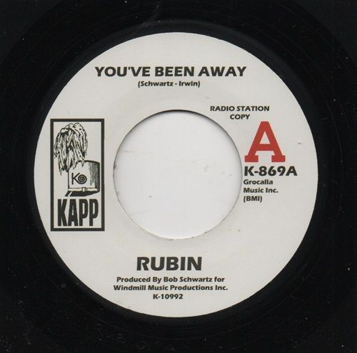 RUBIN - YOU'VE BEEN AWAY / CARSTAIRS - IT REALLY HURTS ME GIRL