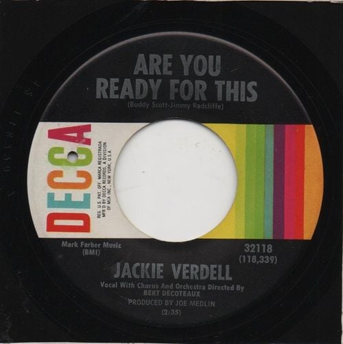 JACKIE VERDELL - ARE YOU READY THIS