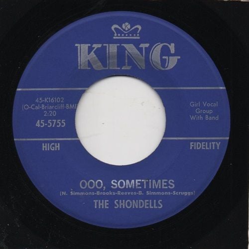 THE SHONDELLS - OOO, SOMETIMES / WATUSSI, ONE MORE TIME