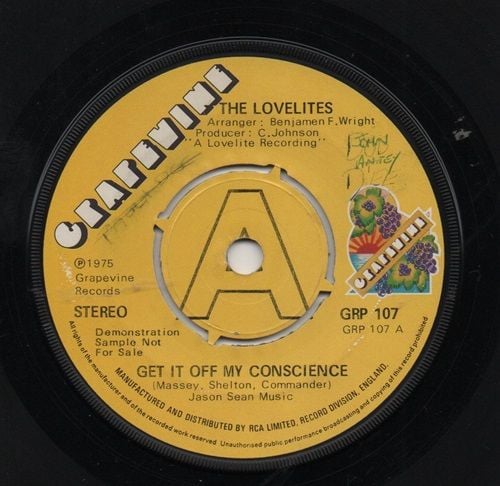 LOVELITES - GET IT OFF MY CONSCIENCE / OH, WHAT A DAY - DEMO