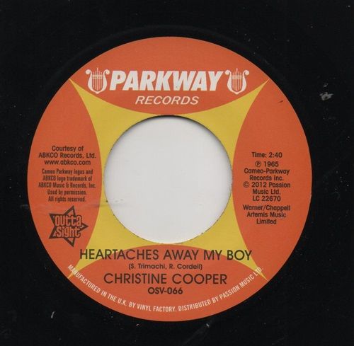 CHRISTINE COOPER - HEARTACHES AWAY MY BOY