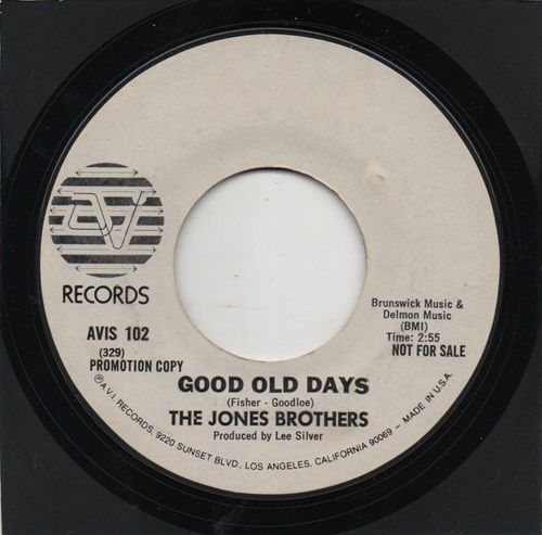 JONES BROTHERS - GOOD OLD DAYS / LUCKY LADY