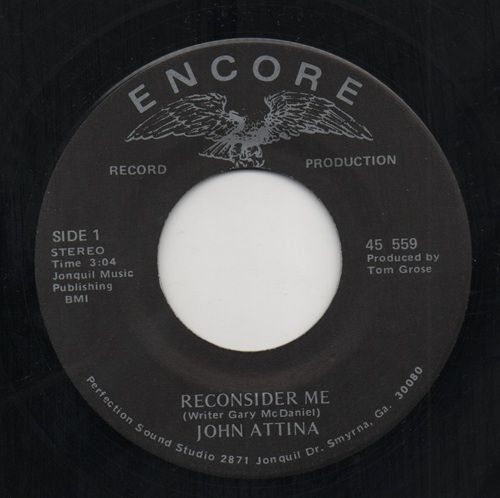 JOHN ATTINA - RECONSIDER ME