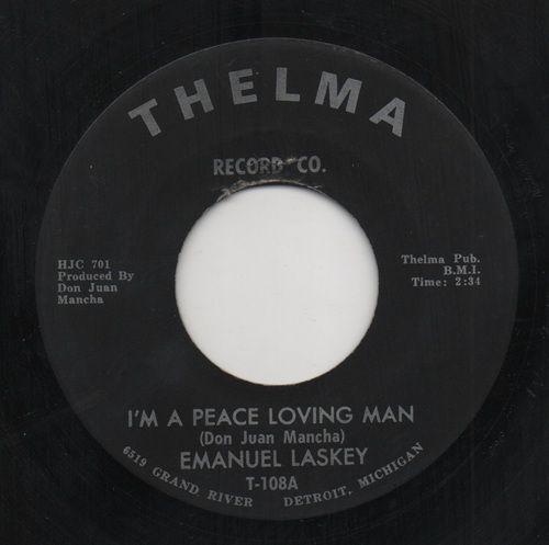 EMANUEL LASKEY - I'M A PEACE LOVING MAN / SWEET LIES