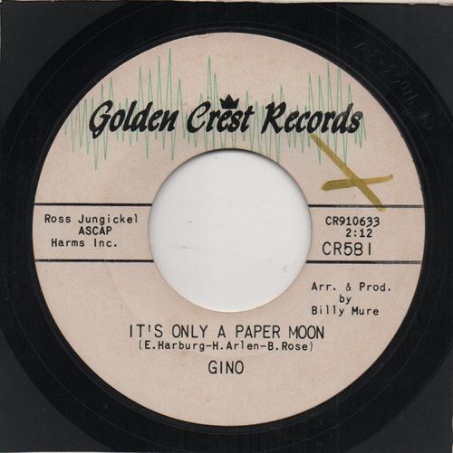 GINO - IT'S ONLY A PAPER MOON / HOME SWEET HOME