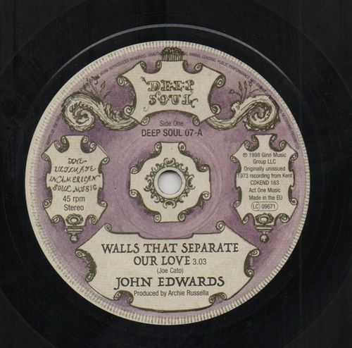 JOHN EDWARDS - WALLS THAT SEPERATE OUR LOVE / LOLEATTA HOLLOWAY - THIS MANS ARMS