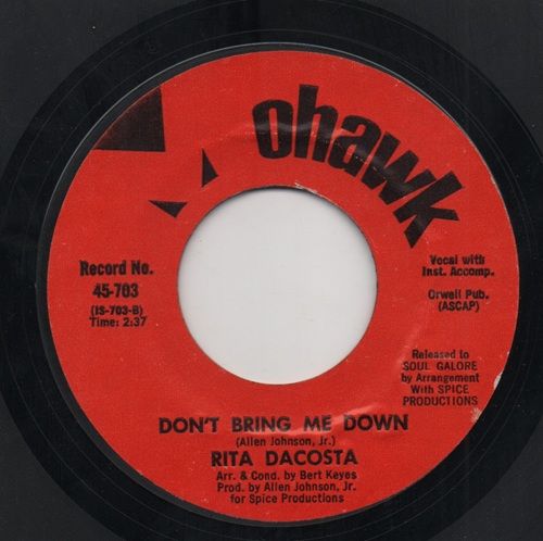 RITA DACOSTA - DON'T BRING ME DOWN / NO! NO! NO!