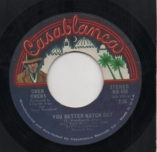 GWEN OWENS - YOU BETTER WATCH OUT