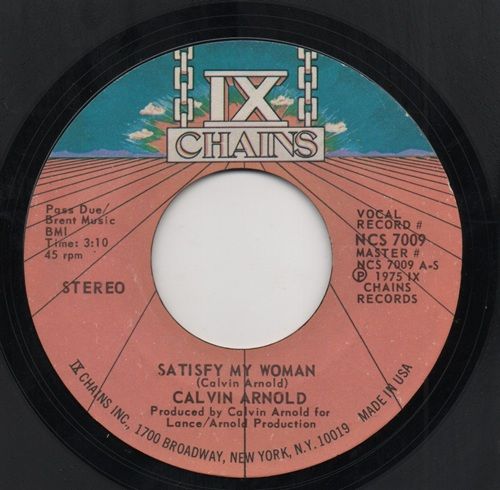 CALVIN ARNOLD - SATISFY MY WOMAN