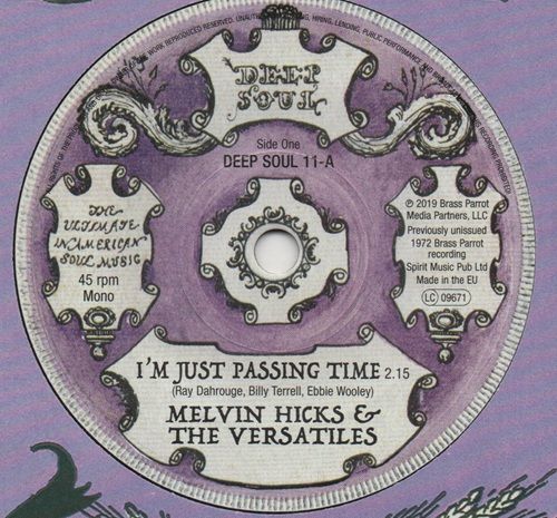 MELVIN HICKS & THE VERSATILES / THE LYRICS - I'M JUST PASSING TIME / NOW GIRL