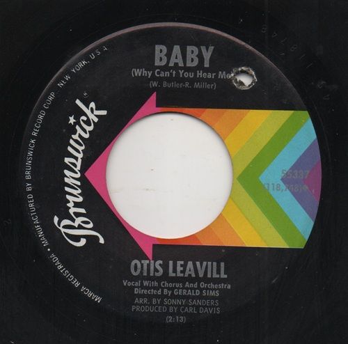 OTIS LEAVILL - CAN'T STOP LOVING YOU / BABY