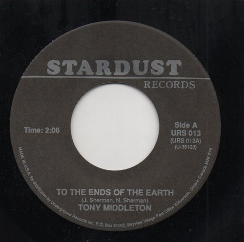 TONY MIDDLETON - TO THE ENDS OF THE EARTH / DEAN COURTNEY - LOVE, YOU JUST CANT WALK AWAY