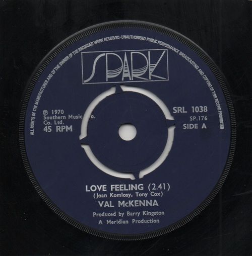 VAL MCKENNA - LOVE FEELING / ITS ALL IN MY IMAGINATION