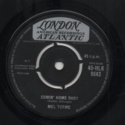 MEL TORME - COMIN HOME BABY / RIGHT NOW