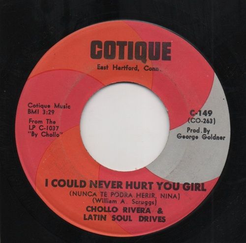 CHOLLO RIVERA & LATIN SOUL DRIVES - I COULD NEVER HURT YOU GIRL / BLACK & BLUES