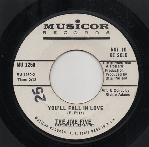JIVE FIVE - YOU'LL FALL IN LOVE / CRYING LIKE A BABY
