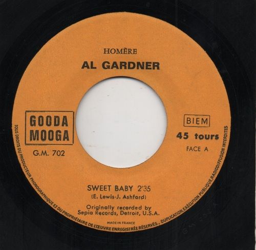 AL GARDNER - SWEET BABY / I CAN'T STAND IT