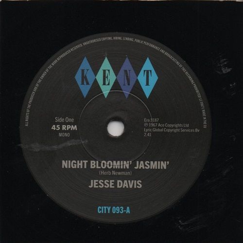 JESSE DAVIS - NIGHT BLOOMIN' JASMIN' / GUS JENKINS - TRICKY TOO