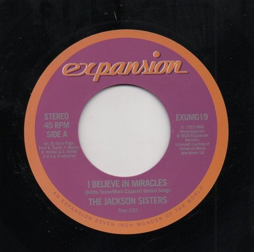 JACKSON SISTERS - I BELIEVE IN MIRACLES / I BELIEVE IN MIRACLES (EXTENDED MIX)