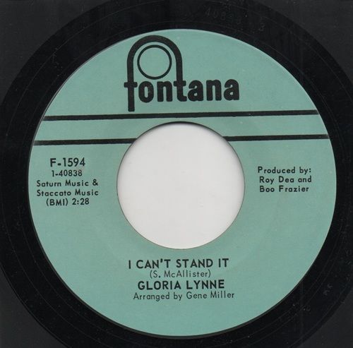 GLORIA LYNNE - I CAN'T STAND IT ? FOOLISH DREAMER