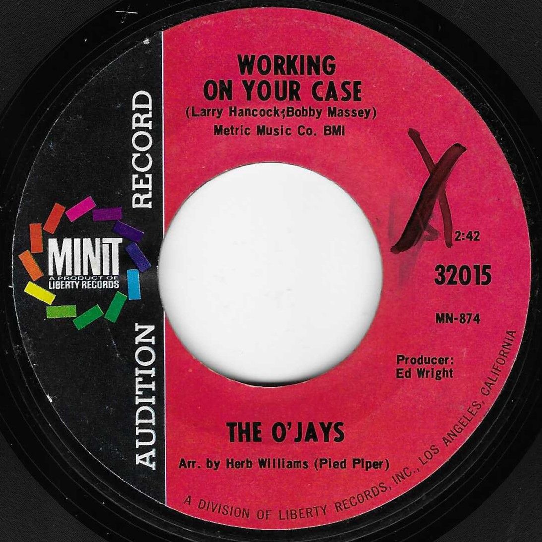 O'JAYS - WORKING ON YOUR CASE/ HOLD ON