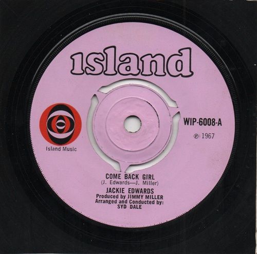 JACKIE EDWARDS - COME BACK GIRL