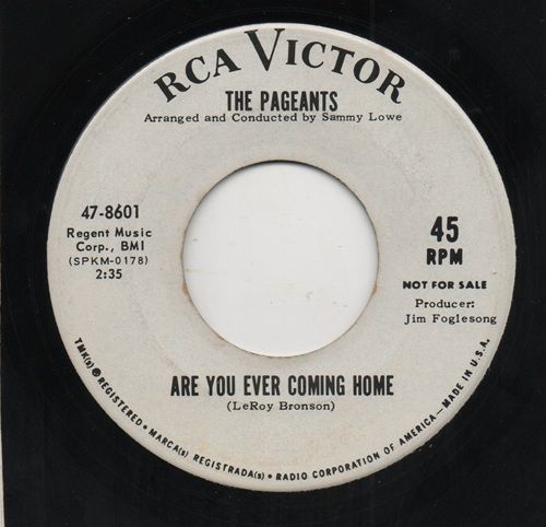 PAGEANTS - I'M A VICTIM / ARE YOU EVER COMING HOME - PROMO