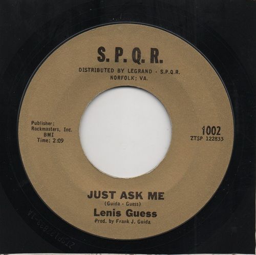 LENIS GUESS - JUST ASK ME / WORKIN' FOR MY BABY