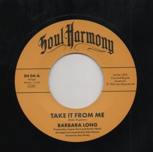 BARBARA LONG - TAKE IT FROM ME / THE CAUTIONS - POOR LOSER
