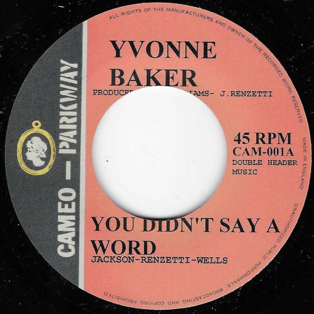 YVONNE BAKER/ VICKI BAINES - YOU DIDN'T SAY A WORD/ COUNTRY GIRL