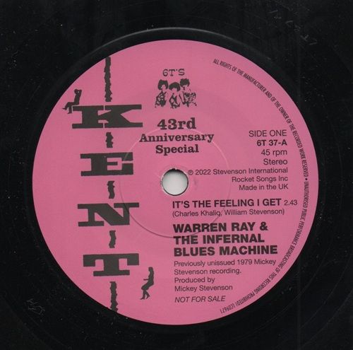 WARREN RAY & THE INFERNAL BLUES MACHINE - ITS THE FEELING I GET / CLYDE MOULTRY - WITHOUT YOUR SWEET LOVIN