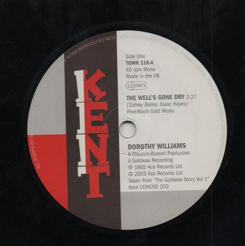 DOROTHY WILLIAMS - THE WELL'S GONE DRY / ALBERT WASHINGTON - I'M THE MAN