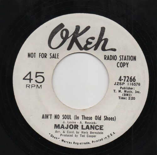MAJOR LANCE - AIN'T NO SOUL (IN THESE OLD SHOWS)