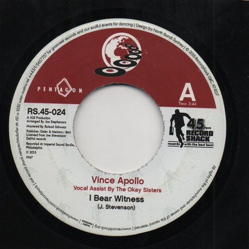 VINCE APOLLO / THE DEL VALIANS - I BEAR WITNESS