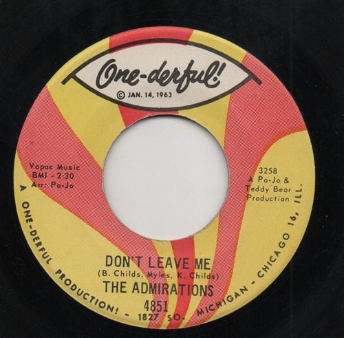 THE ADMIRATIONS - DON'T LEAVE ME