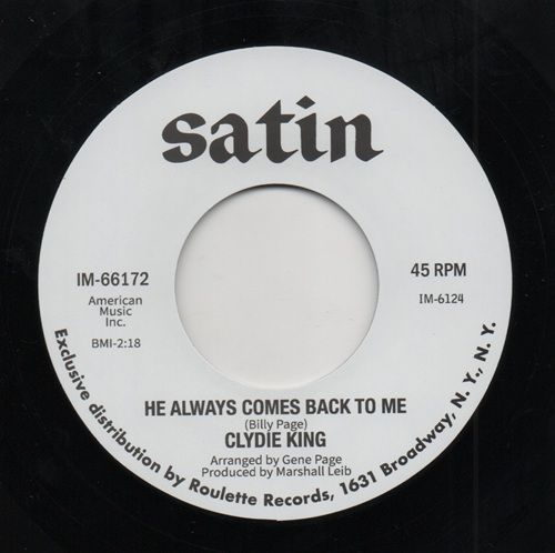 CLYDIE KING - HE ALWAYS COMES BACK TO ME / ANNABELLE FOX - LONELY GIRL