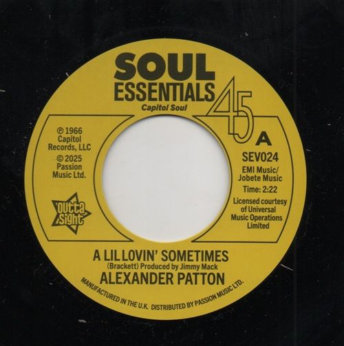 ALEXANDER PATTON - A LIL LOVIN' SOMETIMES / TRUE LOVE