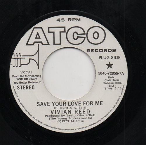 VIVIAN REED - SAVE YOUR LOVE FOR ME / THE DYNELLS - LET ME PROVE THAT I LOVE YOU