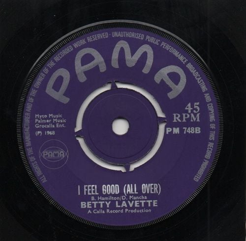 BETTY LAVETTE - I FEEL GOOD (ALL OVER) / ONLY YOUR LOVE CAN SAVE ME
