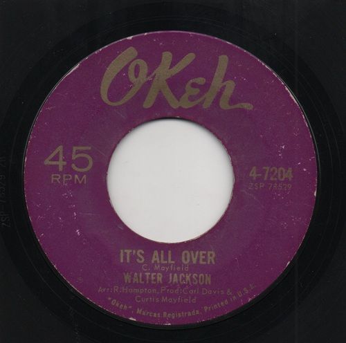 WALTER JACKSON - IT'S ALL OVER / LEE CROSS