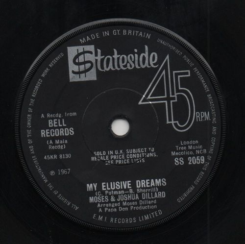 MOSES & JOSHUA DILLARD - MY ELUSIVE DREAMS / WHAT'S BETTER THAN LOVE