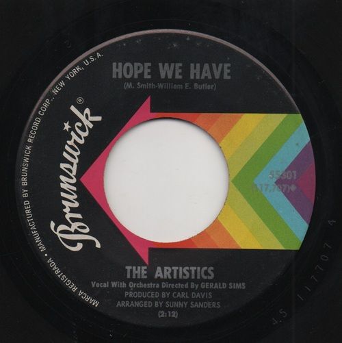ARTISTICS - HOPE WE HAVE / I'M GONNA MISS YOU