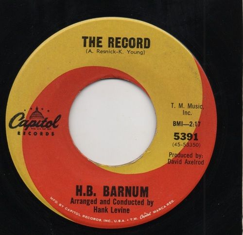 H.B. BARNUM - THE RECORD / I'M A MAN