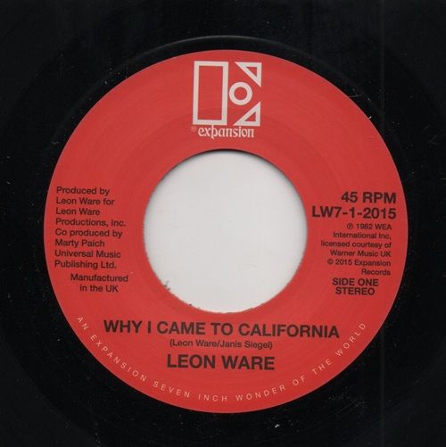 LEON WARE - WHY I CAME TO CALIFORNIA / ROCKIN' YOU ETERNALLY