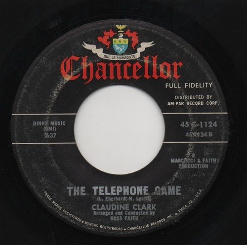 CLAUDINE CLARK - THE TELEPHONE GAME / WALKIN' THROUGH A CEMETERY