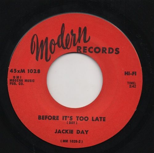 JACKIE DAY - BEFORE IT'S TOO LATE / WITHOUT A LOVE